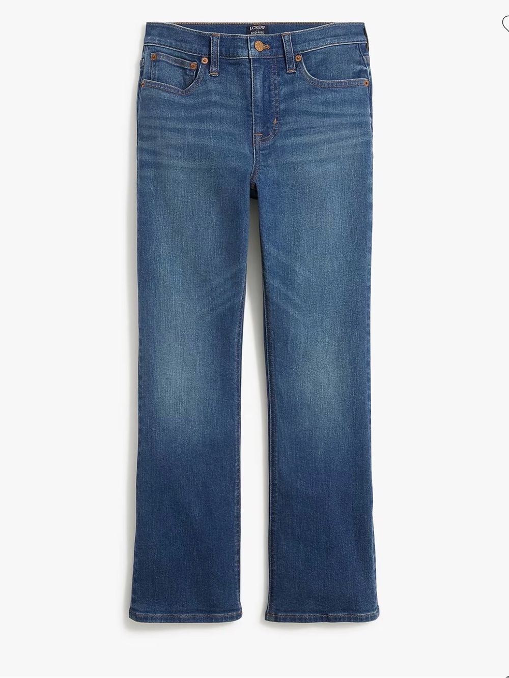 J. Crew Mid-Rise Flare Crop Leg Jeans